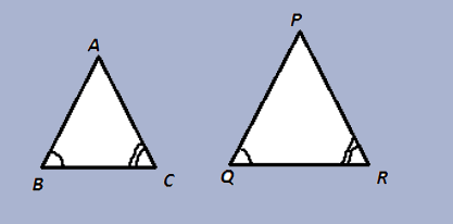 mcq question Conditions for AA similar triangle